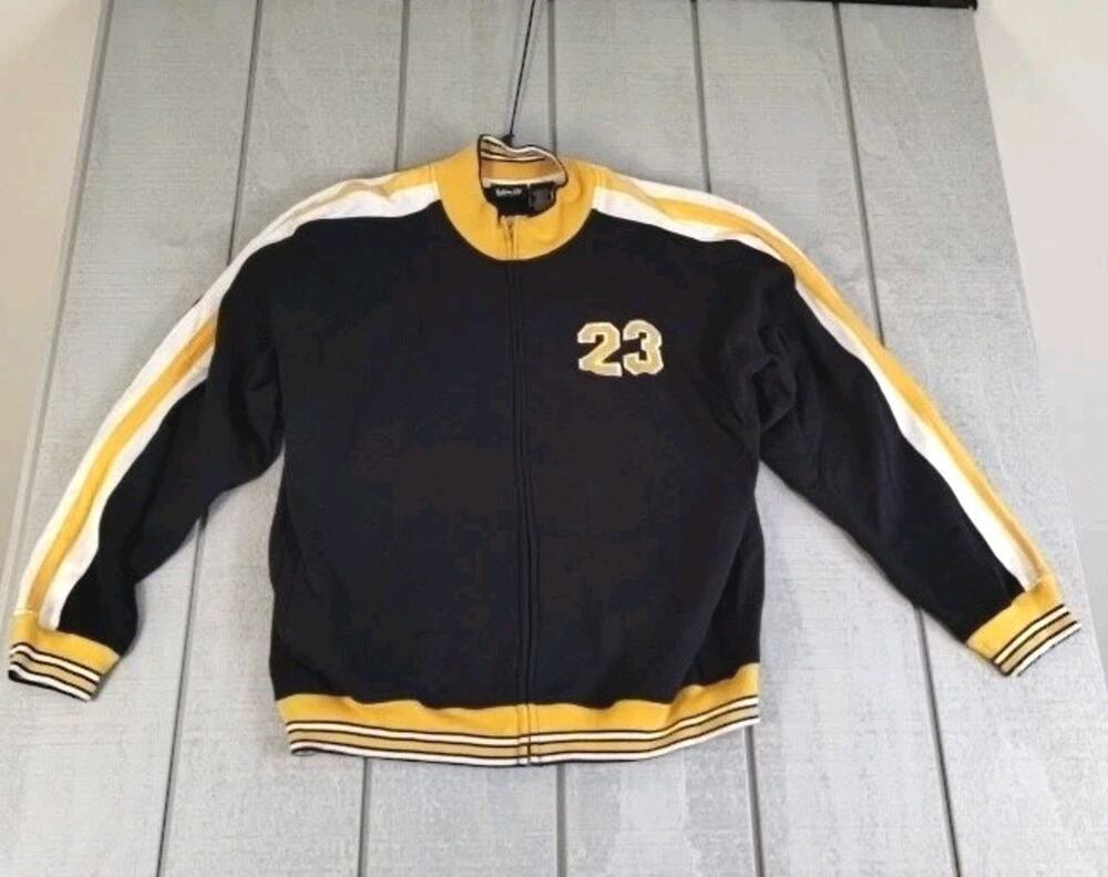 VOIT Vintage Track Suit Top Jacket - Size XXL - Dark Blue and Yellow - #23